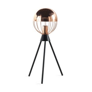 Melna galda lampa ar vara krāsas detaļām Geese Accent