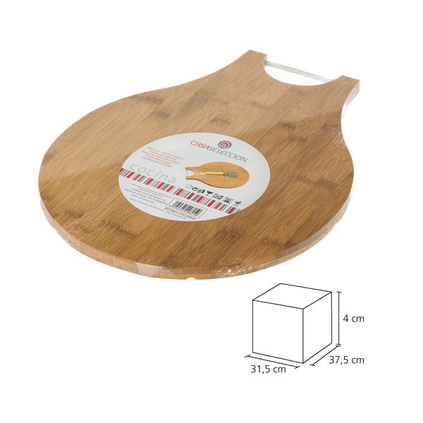 Bambusa dēlīša un picas griezēja komplekts Casa Selección Cutter-image-4