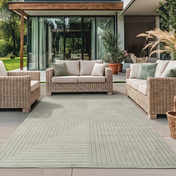 Zaļš iekštelpu un āra paklājs 160x230 cm Nova 1202 – Ayyildiz Carpets-image-1