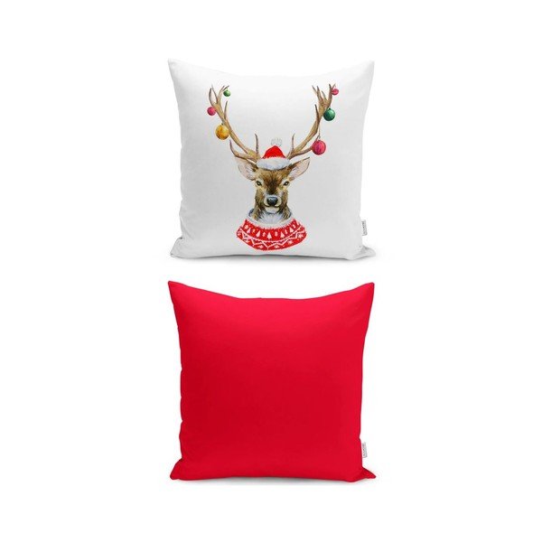 Spilvendrāna ar Ziemassvētku motīvu 43x43 cm Merry Christmas – Mila Home