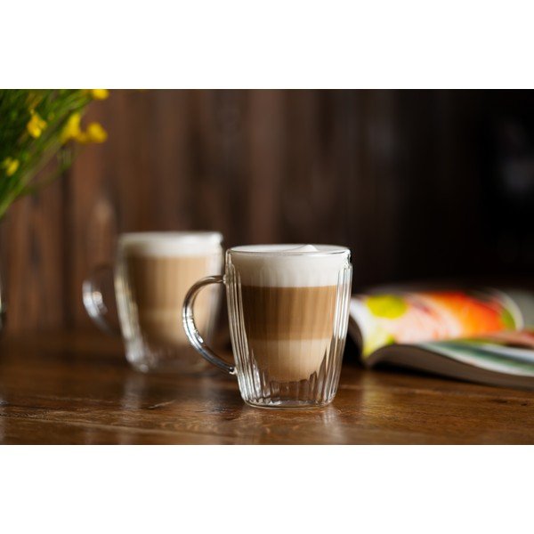 Kapučīno stikla krūzes (2 gab.) 250 ml Livio Duo – Vialli Design-image-3
