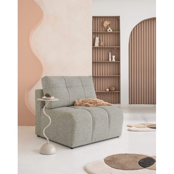 Gaiši brūna modulārā dīvāna daļa Lulu – Miuform-image-2