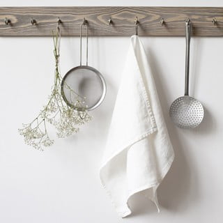 Balts lina virtuves dvielis Linen Tales, 65 x 45 cm
