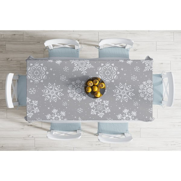 Ziemassvētku galdauts ar kokvilnas maisījumu Minimalist Cushion Covers Holly Night, 140 x 180 cm -image-1