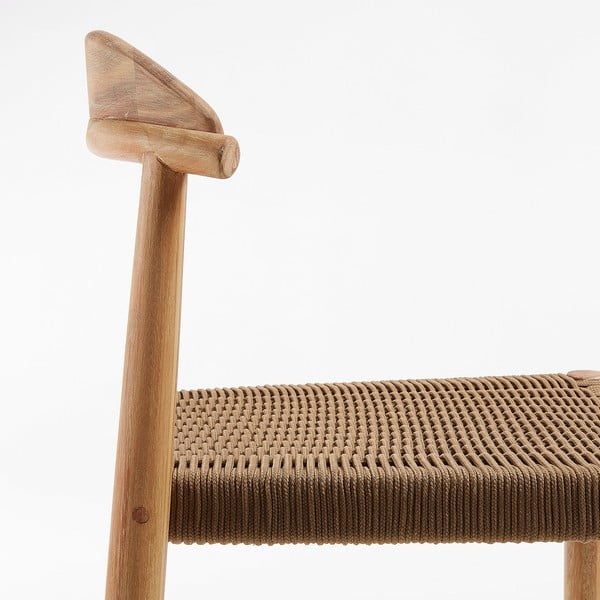 Āra bāra krēsls no eikalipta koka Kave Home Glynis-image-1