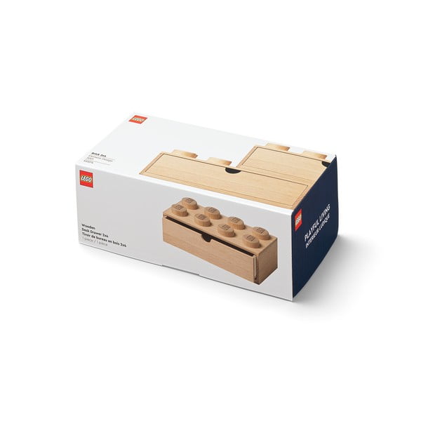Bērnu ozolkoka uzglabāšanas kaste LEGO® Wood-image-3