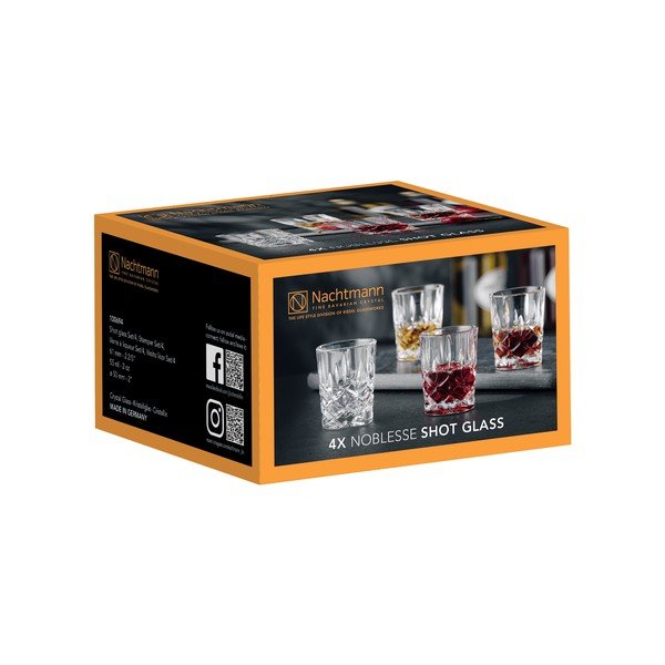 4 kristāla glāžu komplekts Nachtmann Noblesse, 55 ml-image-1