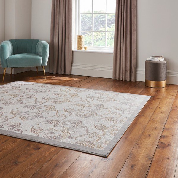 Zelta krāsas/pelēkbēšs paklājs 160x230 cm Imperial Pearl – Think Rugs-image-2