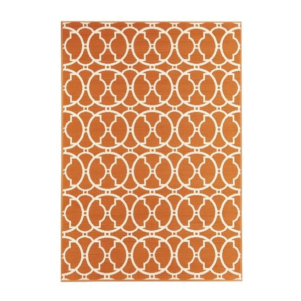 Oranžs āra paklājs Floorita Interlaced, 160 x 230 cm