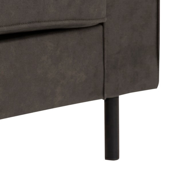 Antracīta pelēks mākslīgās ādas dīvāns Actona Jesolo, 193 cm-image-2