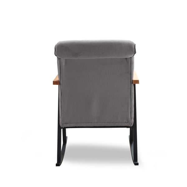 Pelēks atpūtas krēsls Yoka – Artie-image-3