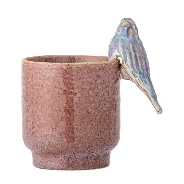 Akmensmasas ar rokām apgleznots puķu poda apvalks ø 11 cm Larky – Bloomingville-image-3