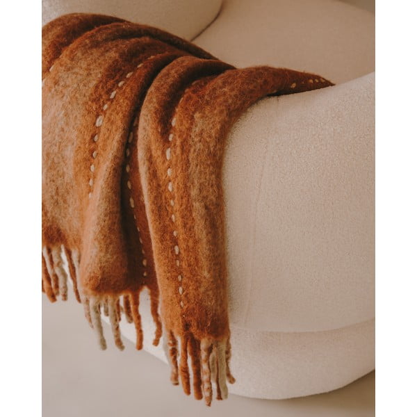 Vilnas/jauktas šķiedras pleds 130x170 cm Mayela – Kave Home-image-2