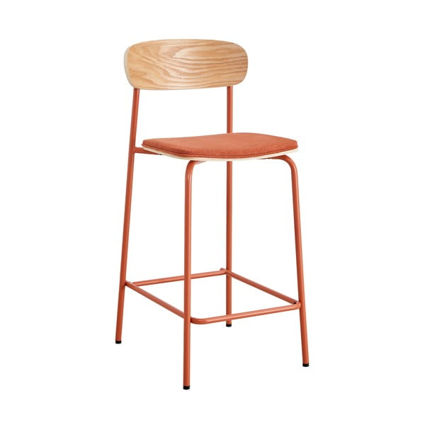 Sarkani/dabīga toņa bāra krēsli (2 gab.) (sēdekļa augstums 66 cm) Adriana – Marckeric