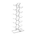 Sudraba krāsas metāla vīna plaukts 12 pudelēm Jaxen – Premier Housewares