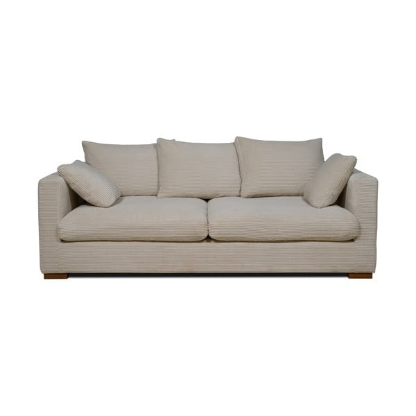 Bēšs velveta dīvāns 220 cm Comfy – Scandic