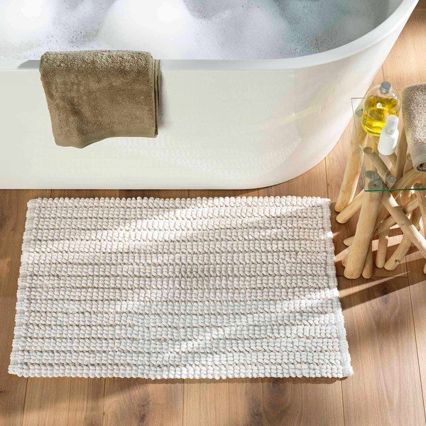 Balts vannas istabas paklājiņš 50x80 cm Voltis – douceur d'intérieur-image-1