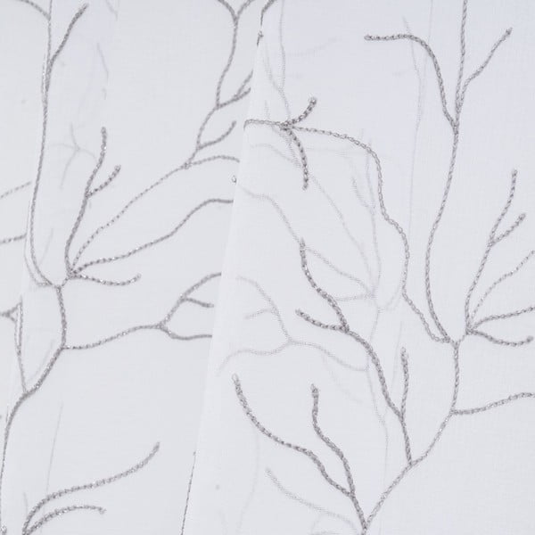 Balts/pelēks dienas aizkars 140x260 cm Coral – Casa Selección-image-3