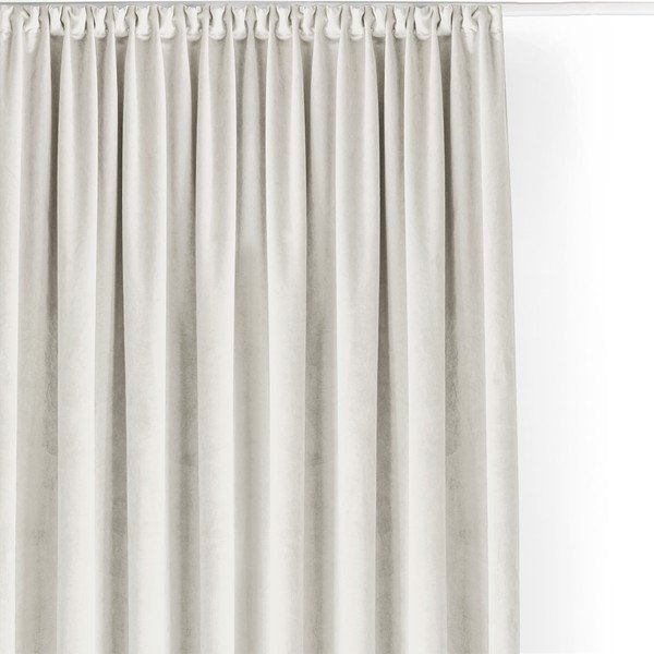 Krēmkrāsas samta daļēji gaismu necaurlaidīgs aizkars 200x225 cm Velto – Filumi-image-4