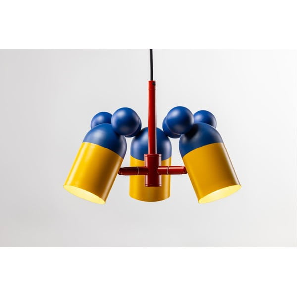 Zila bērnu lampa ar metāla abažūru ø 30 cm Mouse II – GTV-image-1