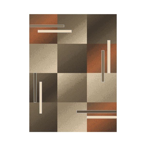 Brūns un pelēks paklājs Webtappeti Modern, 160 x 230 cm-image-1
