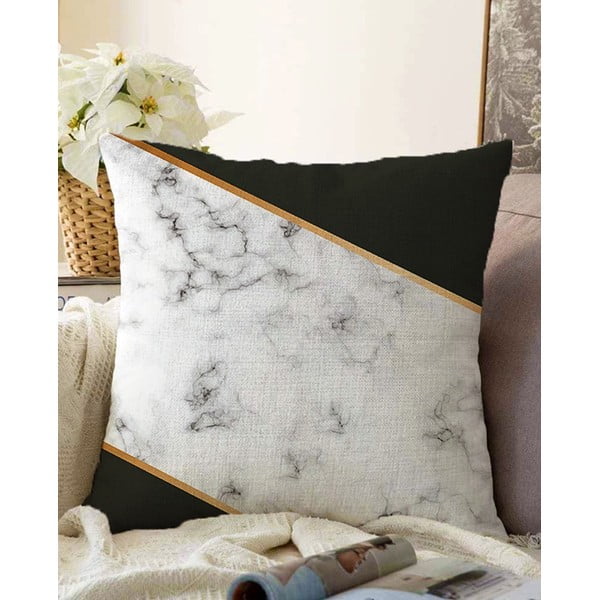 Spilvendrāna ar kokvilnas maisījumu Minimalist Cushion Covers Shadowy Marble, 55 x 55 cm