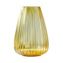 Dzeltena stikla vāze Bitz Kusintha, augstums 22 cm