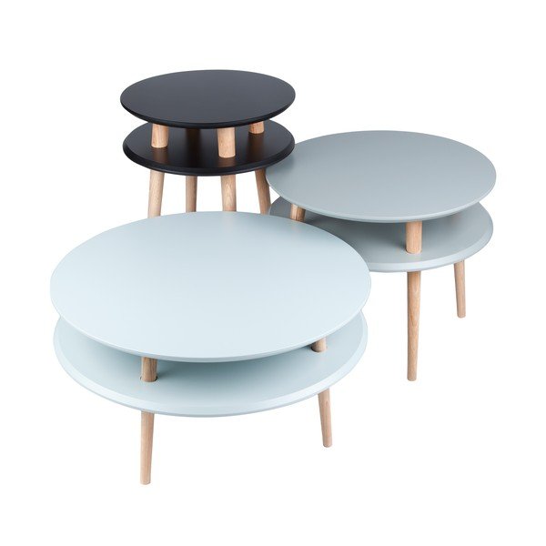 Tumši pelēks kafijas galdiņš Ragaba UFO, ⌀ 57 cm-image-2