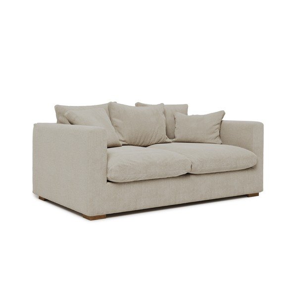 Krēmkrāsas velveta dīvāns 175 cm Comfy – Scandic-image-1