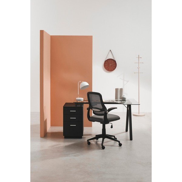 Melns polsterēts biroja krēsls Gilmore – Yes Everyday-image-1