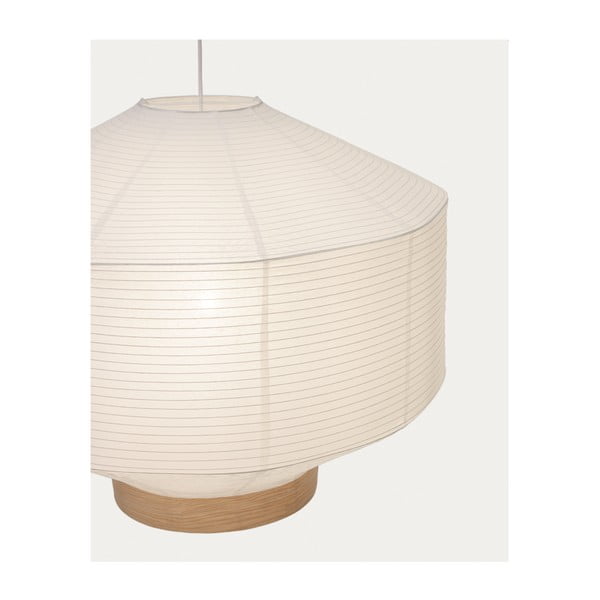 Balts abažūrs ø 80 cm Hila – Kave Home-image-3