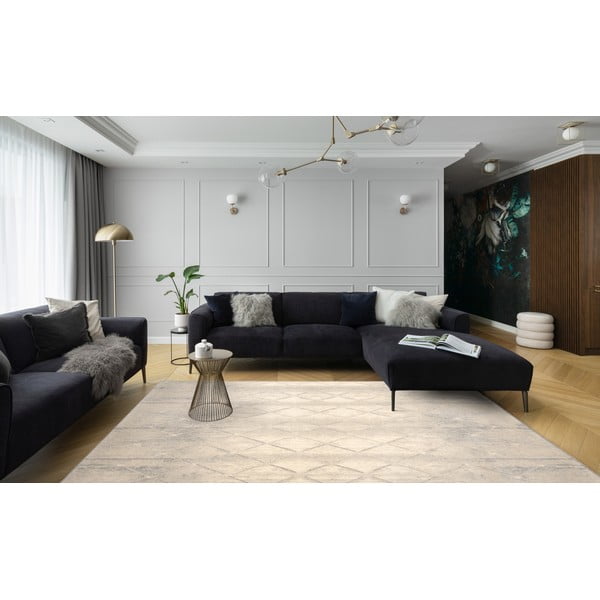 Krēmkrāsas vilnas paklājs 200x300 cm Colette – Agnella-image-1