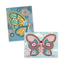 Radošais komplekts bērniem Djeco Sparkly Butterflies