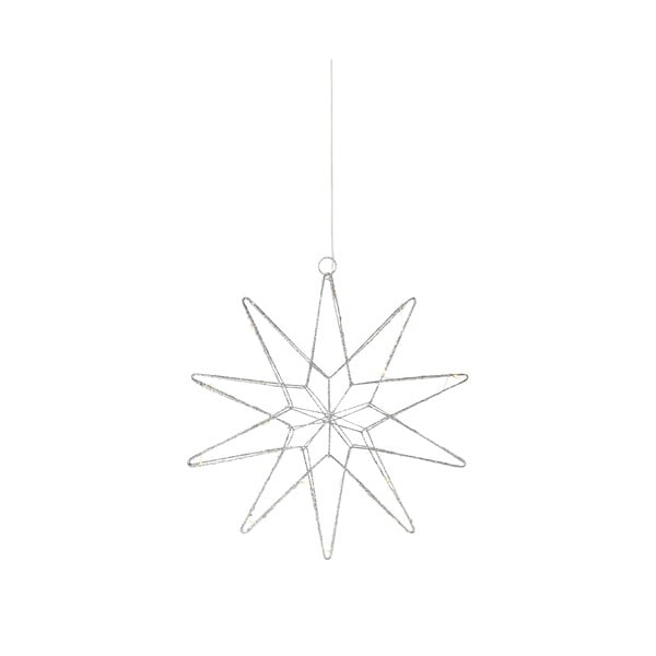 Sudraba krāsas gaismas dekors ar Ziemassvētku motīvu ø 31 cm Gleam – Markslöjd