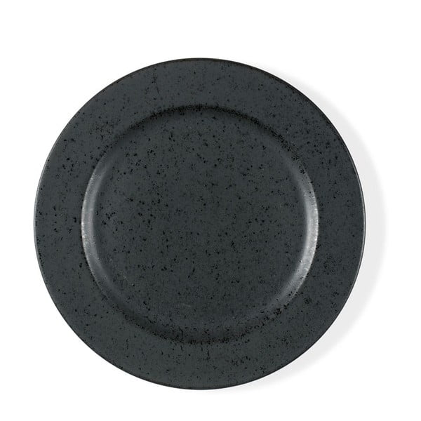 Melns keramikas deserta šķīvis Bitz Basics Black, ⌀ 22 cm