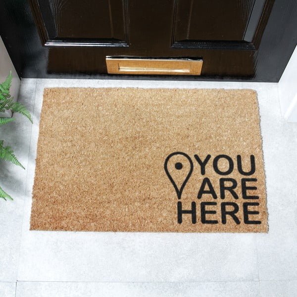 Kokosšķiedras kājslauķis 40x60 cm You Are Here – Artsy Doormats-image-2