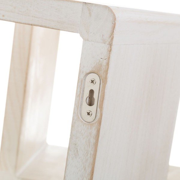 Balti paulonijas masīvkoka sienas plaukti (3 gab.) – Casa Selección-image-1