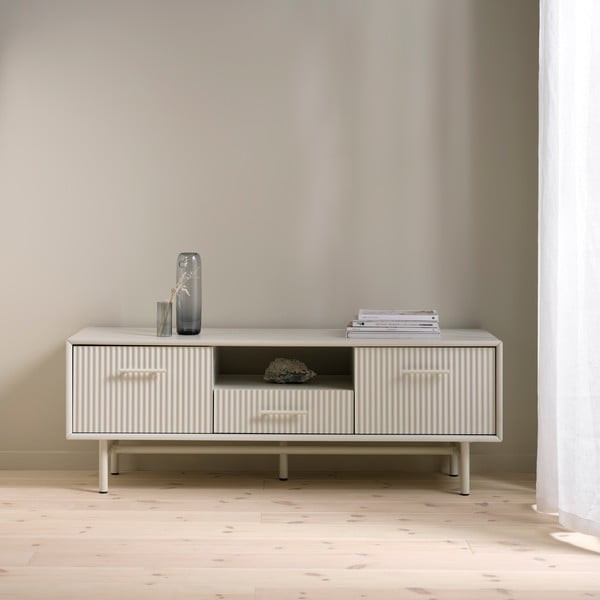 Pelēks TV galdiņš 140x50x45 cm Palma – Unique Furniture-image-1