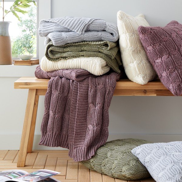 Spilvendrāna 45x45 cm Chunky Marl Knit – Catherine Lansfield-image-4