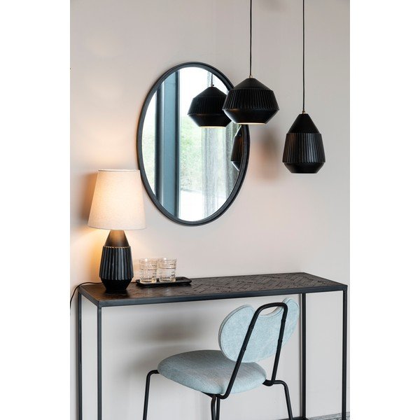 Melna un smilškrāsas galda lampa Aysa – White Label-image-2