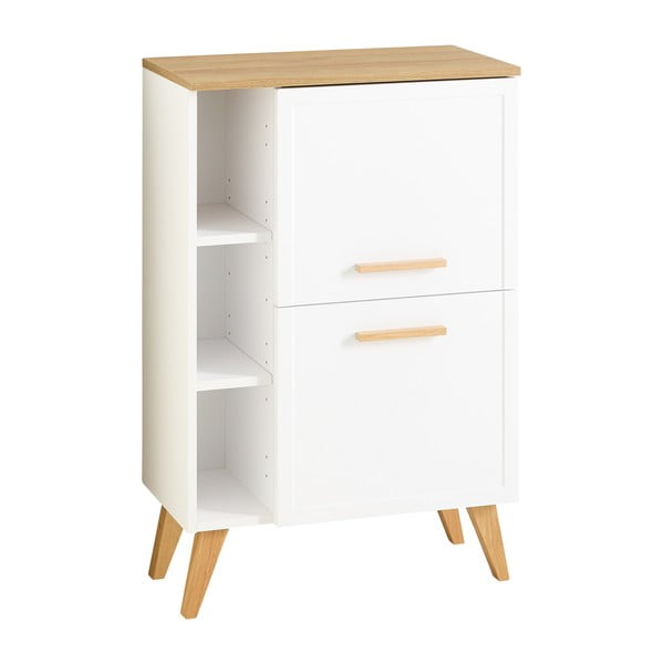 Balts zems/piekarams vannas istabas skapis 77x60 cm Quickset 383 – Pelipal-image-2