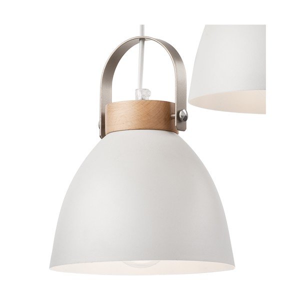 Balta piekaramā lampa ar metāla abažūru ø 37 cm Danielle – LAMKUR-image-4
