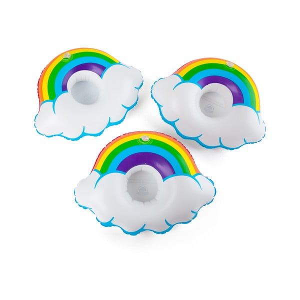 3 varavīksnes formas piepūšamo dzērienu riņķu komplekts Big Mouth Inc.-image-3