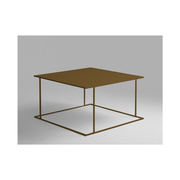 Kafijas galdiņš zelta krāsā Custom Form Walt, 80 x 80 cm-image-1