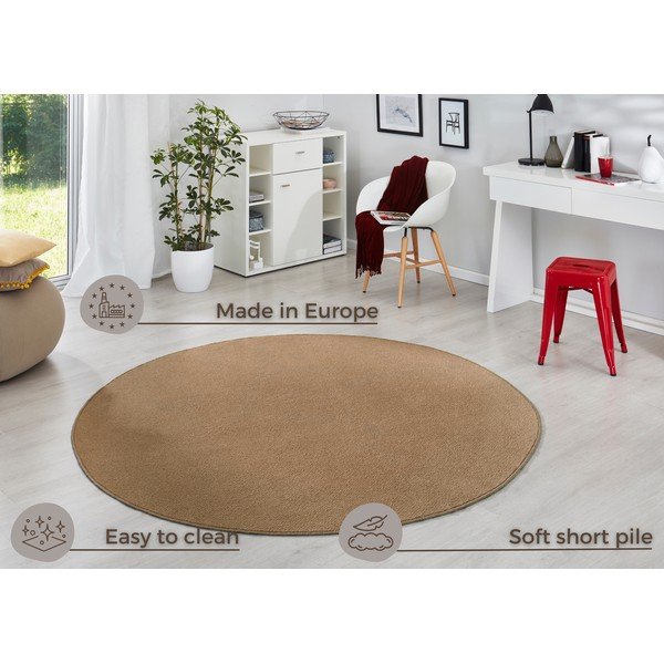 Brūns apaļš paklājs ø 133 cm Fancy – Hanse Home-image-4