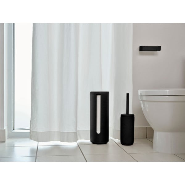 Melns metāla sienas tualetes papīra turētājs Ume – Zone-image-1