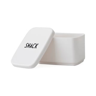 Balta uzkodu kastīte Design Letters Snack, 8,2 x 6,8 cm