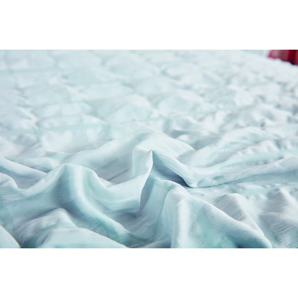 Gaiši pelēka vienguļamā gultas veļa no krepa auduma 140x200 cm Naomi – My House-image-3