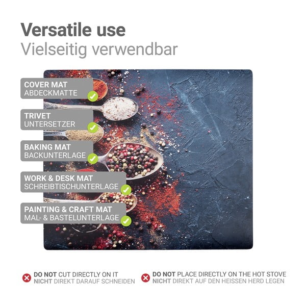 Plīts aizsargplāksne no PVC 60x52 cm Pikant – Wenko-image-3