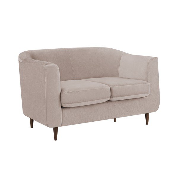 Bēšs samta dīvāns Kooko Home Glam, 125 cm-image-4